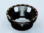 circular component coated with magic black coating