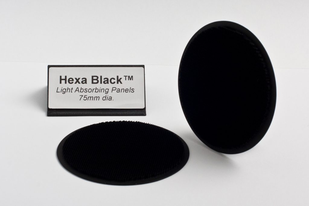 Tilskynde skrive et brev antydning Light Absorbing Panels - Acktar black coating
