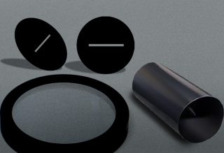 Opto-Mechanical components coated with acktar's advanced black coating